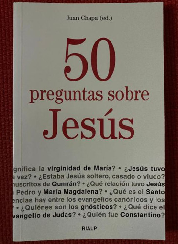 Portada del libro de 50 preguntas sobre Jesús (Bolsillo)