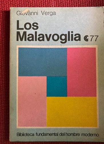 Portada del libro de LOS MALAVOGLIA. GIOVANNI VERGA. CENTRO EDITOR AMÉRICA LATINA.