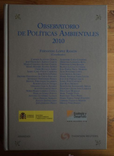 Portada del libro de Observatorio de Políticas Ambientales 2010 (Especial)