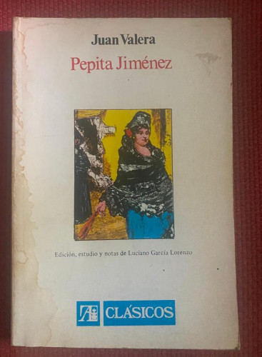 Portada del libro de PEPITA JIMÉNEZ. JUAN VALERA. ALHAMBRA.