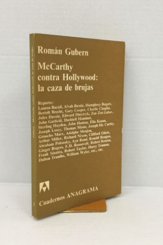 Portada del libro de MacCarthy contra Hollywood. La caza de brujas