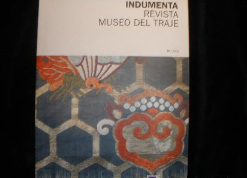 Portada del libro de INDUMENTA. REVISTA DEL MUSEO DEL TRAJE. 01.2008.MINISTERIO CULTURA. 2007190 PAG
