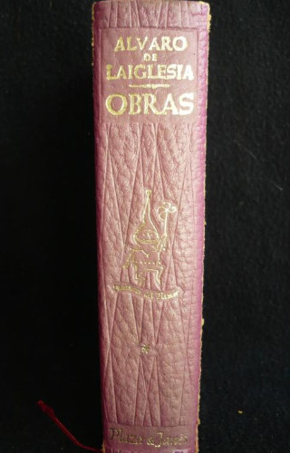Portada del libro de ALVARO DE LA IGLESIA. OBRAS. TOMO I. MAESTROS DEL HUMOR. 1965 1441 PAG