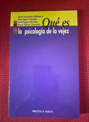 Portada del libro de Qué Es La Psicología De La Vejez (QUE ES)
