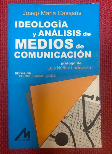 Portada del libro de Ideología y análisis de medios de comunicación