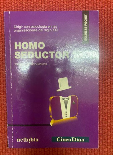 Portada del libro de Homo seductor