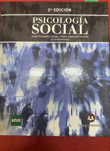 Portada del libro de PSICOLOGIA SOCIAL