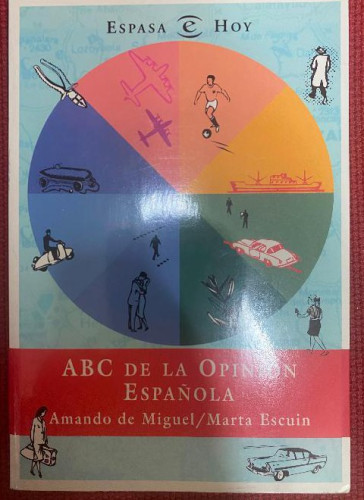Portada del libro de ABC DE LA OPINIÓN ESPAÑOLA. AMANDO DE MIGUEL, MARTA ESCUIN. 1997, ESPASA.