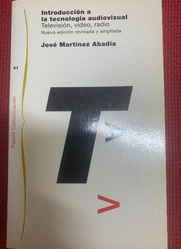 Portada del libro de Introduccion a la tecnologia audiovisual (Leihotik Begira)