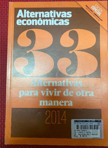 Portada del libro de ALTERNATIVAS ECONÓMICAS, ALTERNATIVAS PARA VIVIR DE OTRA MANERA. 33, 2014.