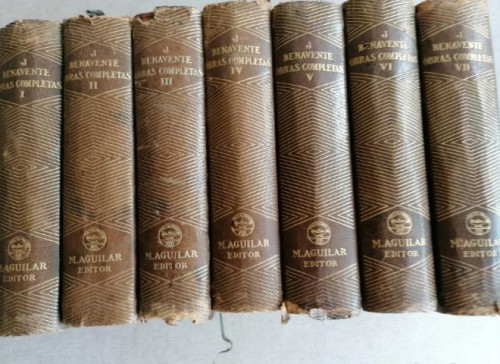 Portada del libro de Obras completas Benavente. 6 Tomos . Ed. aguilar. Buen uso.