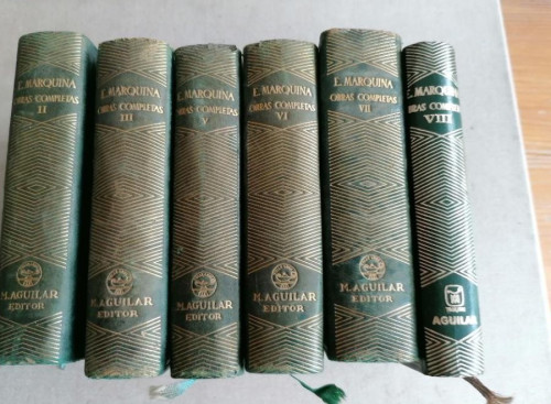 Portada del libro de Obras completas Marquina. 6 Tomos. Aguilar.