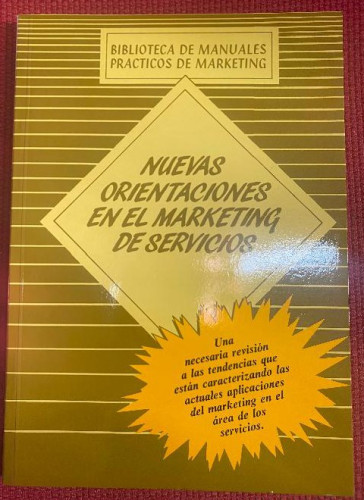 Portada del libro de Nuevas orientaciones en el marketing de servicios