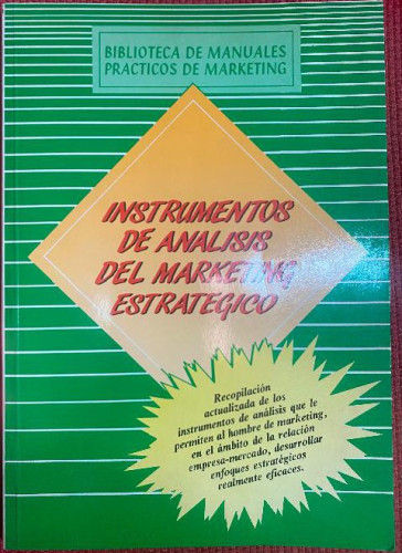 Portada del libro de Instrumentos de análisis del marketing estratégico