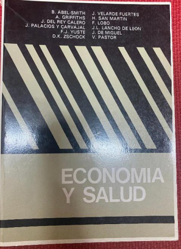 Portada del libro de Economía y salud