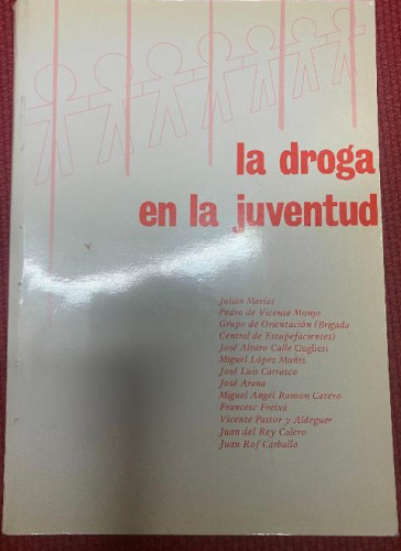 Portada del libro de LA DROGA EN LA JUVENTUD. VVAA. 1984, EDITORIAL KARPOS.