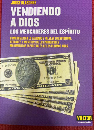 Portada del libro de VENDIENDO A DIOS. JORGE BLASCHKE. VOLTER, 2004.