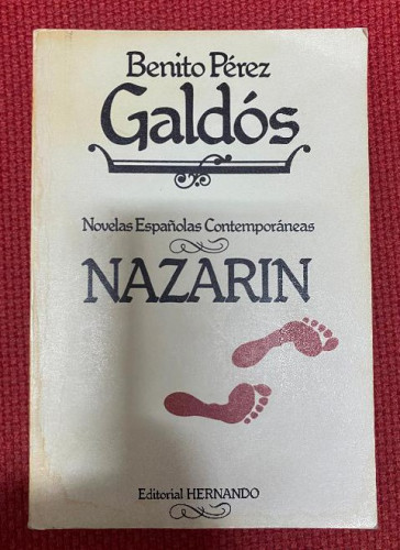 Portada del libro de NAZARÍN. BENITO PÉREZ GALDÓS. EDITORIAL HERNANDO.