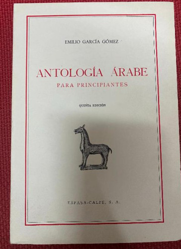 Portada del libro de ANTOLOGÍA ÁRABE PARA PRINCIPIANTES
