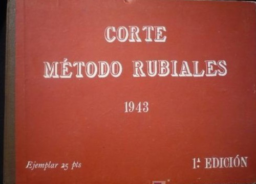 Portada del libro de CORTE METODOS RUBIALES.1943 1 ED.primera y segunda enseñanza