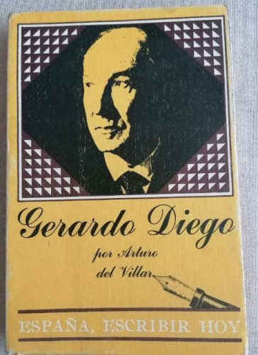 Portada del libro de GERARDO DIEGO - ARTURO DEL VILLAR - MADRID 1981