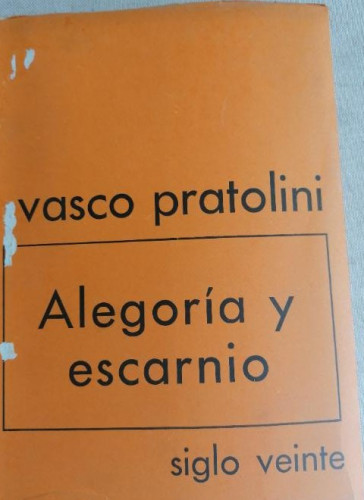 Portada del libro de Alegoría y escarnio