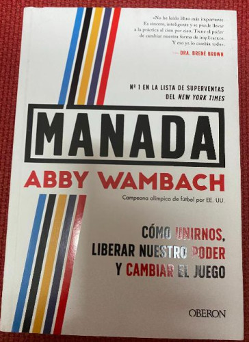 Portada del libro de MANADA. ABBY WAMBACH. OBERON, 2021.
