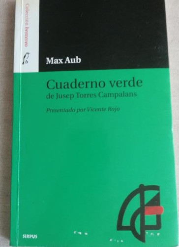Portada del libro de Cuaderno Verde De Jusep Torres (Benteveo)