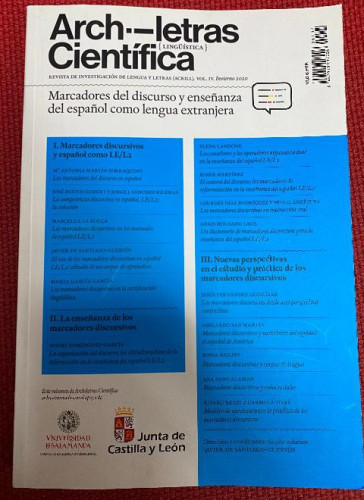 Portada del libro de ARCH LETRAS CIENTÍFICA. REVISTA INVESTIGACIÓN LENGUA Y LETRAS VOL IV. INVIERNO 2020.