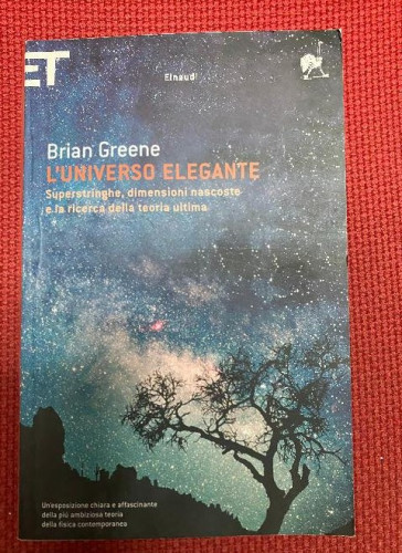 Portada del libro L'UNIVERSO ELEGANTE. BRIAN GREENE. EINAUDI, 2003. (EN ITALIANO).