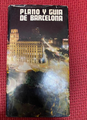 Portada del libro de PLANO Y GUÍA DE BARCELONA. 1976, NEGURI EDITORIAL.