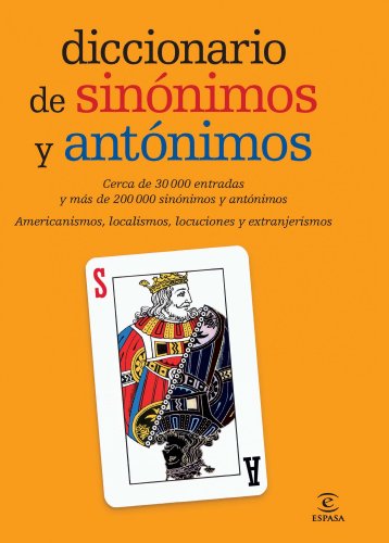 Portada del libro de Diccionario de sinónimos y antónimos (DICCIONARIOS LEXICOS)