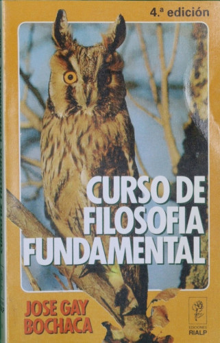 Portada del libro de Curso de filosofía fundamental