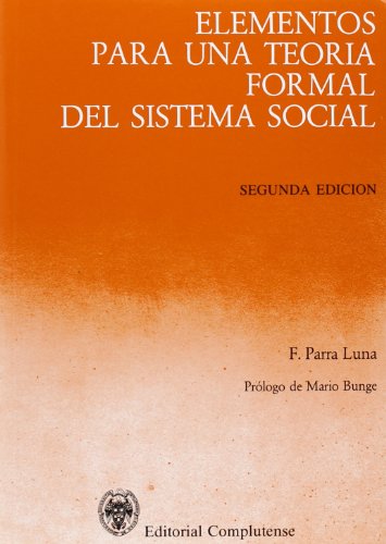 Portada del libro de Elementos para la teoría formal del sistema social