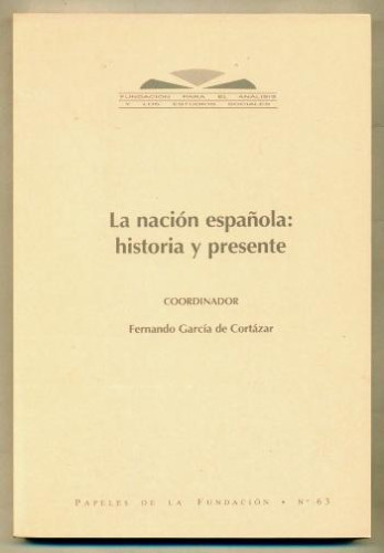 Portada del libro de La Nación Española: Historia Y Presente