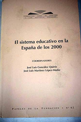 Portada del libro de El sistema educativo en la España de los 2000