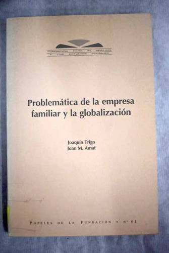 Portada del libro de Problemática de la empresa familiar y la globalización