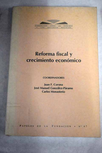 Portada del libro de Reforma fiscal y crecimiento económico