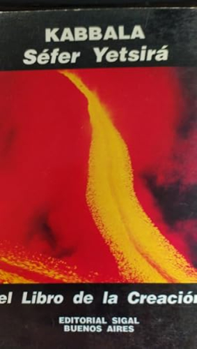 Portada del libro de KABBALA, Séfer Yetsirá. El libro de la creación 