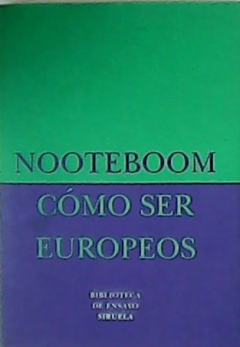 Portada del libro de Cómo Ser Europeos: 4
