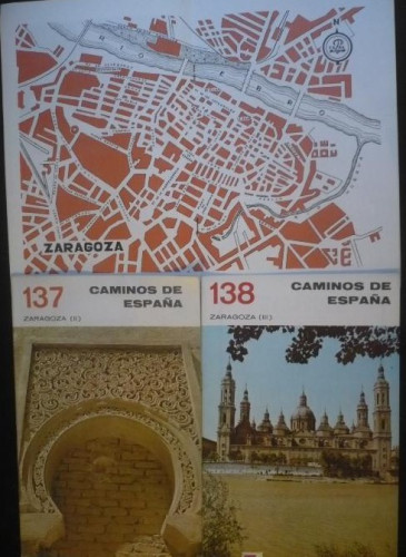 Portada del libro de CAMINOS DE ESPAÑA. ZARAGOZA.I,II y III EDITADO POR COMPAÑIA ESPAÑOLA DE PENICILINA. 16 pag. 1958