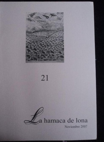 Portada del libro de LA HAMACA DE LONA. NOV. 2007