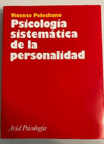 Portada del libro de Psicología sistemática de la personalidad (Ariel Ciencias Sociales)