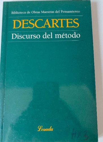 Portada del libro de Discurso Del Metodo -29-