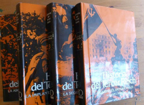 Portada del libro de HISTORIA DEL TERCER REICH.- 4 VOL. - William L. Shirer ed.oceano 1981