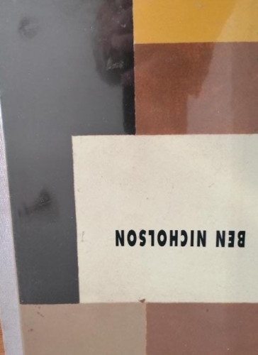 Portada del libro de Ben Nicholson (Texto de Norbert Lynton. Catálogo. Galería Jorge Mara. Madrid)
