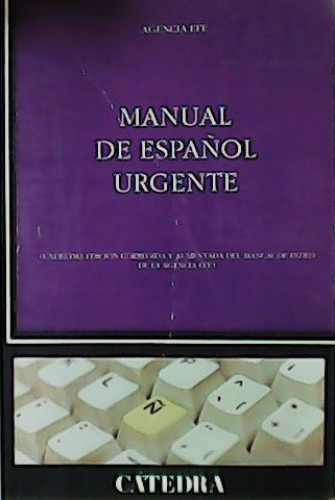 Portada del libro de Manual de español urgente