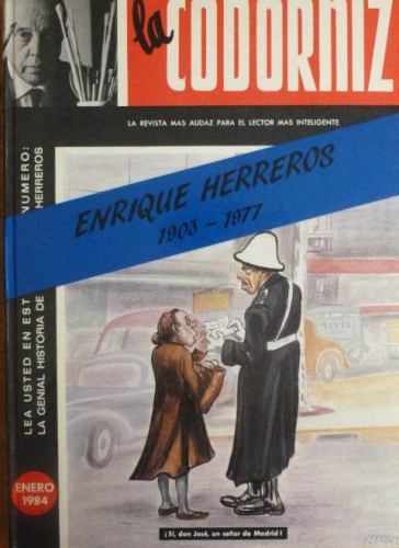 Portada del libro de ENRIQUE HERREROS. 1903-1977 (Madrid, 1984) Enrique Herreros SIN PAGINAR. CONDE DUQUE