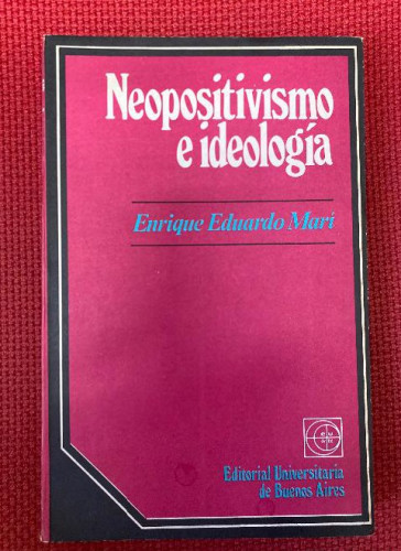 Portada del libro de Neopositivismo e ideología.