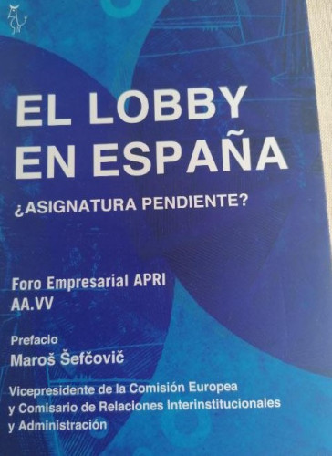 Portada del libro de El Lobby En España: ASIGNATURA PENDIENTE? (ALGON)